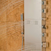 PULSE ShowerSpas Oahu ShowerSpa 1035 Matte Brushed Stainless Steel Shower Panel - Cloud 9 Shower Heads