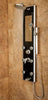 PULSE ShowerSpas Leilani ShowerSpa 1022-B Black Glass Shower Panel - Cloud 9 Shower Heads