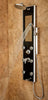 PULSE ShowerSpas Leilani ShowerSpa 1022-B Black Glass Shower Panel - Cloud 9 Shower Heads