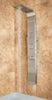 PULSE ShowerSpas Waimea ShowerSpa 1034 Matte Brushed Stainless Steel Shower Panel - Cloud 9 Shower Heads
