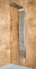 PULSE ShowerSpas Waimea ShowerSpa 1034 Matte Brushed Stainless Steel Shower Panel - Cloud 9 Shower Heads