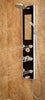 PULSE ShowerSpas Leilani ShowerSpa 1022-B Black Glass Shower Panel - Cloud 9 Shower Heads