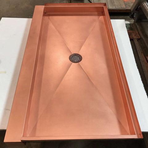 The Copper Shower Co. Copper Shower Pans