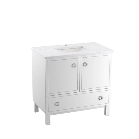 Kohler Jacquard® 36" Bathroom Vanity Cabinet with Sink and Quartz top - K-CM99506-BD1-1WA