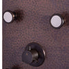 PULSE ShowerSpas Sedona ShowerSpa 1041 Hammered Copper ORB Shower Panel