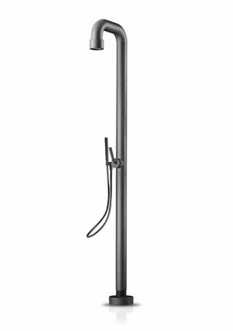 JEE-O SOHO Black Hammer-coat Stainless Steel Outdoor Showers 02 700-6212 - Cloud 9 Shower Heads