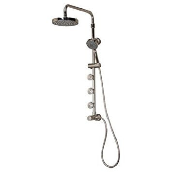 PULSE ShowerSpas Lanikai ShowerSpa 1028 Chrome Shower System - Cloud 9 Shower Heads