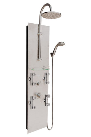 PULSE ShowerSpas Vaquero ShowerSpa 1027 Hammered Nickel Shower Panel - Cloud 9 Shower Heads