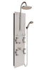 PULSE ShowerSpas Vaquero ShowerSpa 1027 Hammered Nickel Shower Panel - Cloud 9 Shower Heads