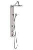 PULSE ShowerSpas Aloha ShowerSpa 1021-SSB Brushed Stainless Steel Shower System - Cloud 9 Shower Heads
