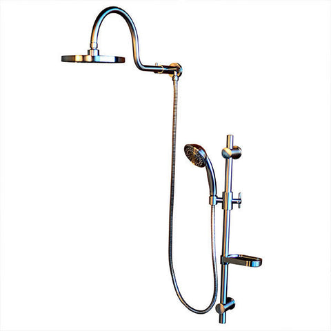 PULSE ShowerSpas AquaRain ShowerSpa 1019-CH Chrome Shower System - Cloud 9 Shower Heads