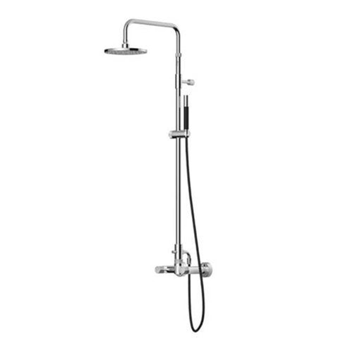 Outdoor Shower Co. FTA-W50-HCHS-M - 45" Wall Mount Hot & Cold Shower Unit with Hand Spray & Hose- 316 Marine Grade SS