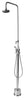 Outdoor Shower Co. HC-4000-DLX - 6” Shower Head, Squeeze Handle Hand Spray & 60” Hose