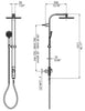 Nikles Shower system 1 Pure - T260 - PD105 Chrome
