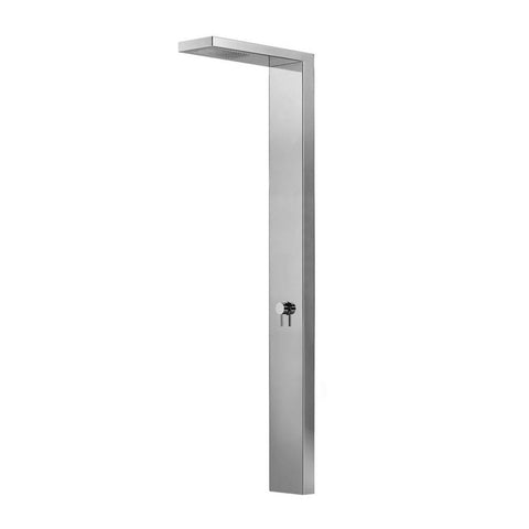 Outdoor Shower Co "In & Out" Wall Mount Single Supply Shower Panel - Concealed Shower Head - FTA-P22-C-M