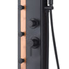 PULSE Eclipse ShowerSpa – 1060MB-BA Matte Black/Bamboo Shower System