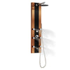 PULSE ShowerSpas Rio ShowerSpa 1049B-BN Black Glass Shower Panel