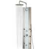 PULSE ShowerSpas Tropicana ShowerSpa 1039W-BN White Glass Shower Panel