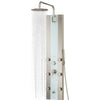 PULSE ShowerSpas Tropicana ShowerSpa 1039W-BN White Glass Shower Panel