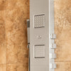 PULSE ShowerSpas Waimea ShowerSpa 1034 Matte Brushed Stainless Steel Shower Panel