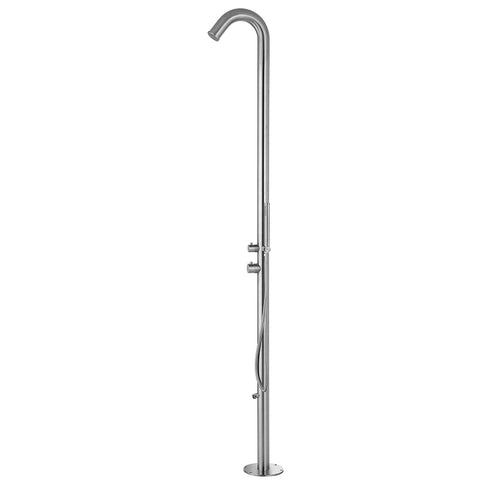 Pulse Shower Spa Wave Outdoor Shower w/ Handspray and Foot Rinse – 1055-SSB
