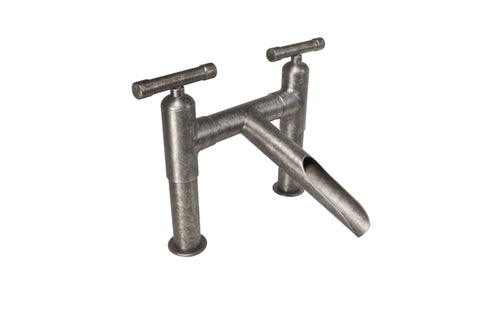 SONOMA FORGE SHORT DECK MOUNT LAV FAUCET WITH WATERFALL SPOUT - WB-LAV-DM-WF-S