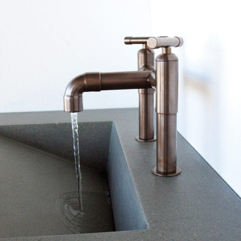 Sonoma Forge WaterBridge Short Deck Mount Lav Faucet W/ Elbow Spout - WB-LAV-DM-LBO-T