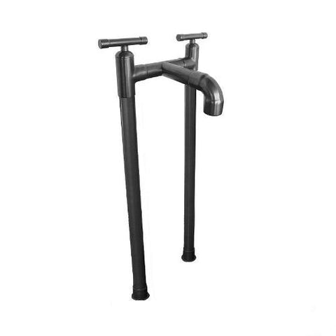 Sonoma Forge Waterbridge Floor Mount Tub Filler -  WB-RTF-FM-LBO-CSTM