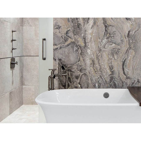 Sonoma Forge Waterbridge Wall Mount Tub Filler w/Waterfall Spout & Handshower - WB-RTF-WM-WF-HS