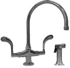 Sonoma Forge Wingnut Deck Mount Kitchen Faucet With Side Spray - WN-GN-LG-W/SP