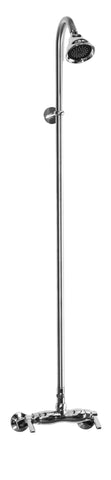 Outdoor Shower Co. WMHC-445 - Chrome Plated Brass Valve, 3" Shower Head, 4"-8" Center Spread