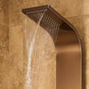 PULSE ShowerSpas Santa Cruz ShowerSpa 1033 Brushed Bronze Stainless Steel Shower Panel - Cloud 9 Shower Heads