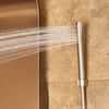 PULSE ShowerSpas Santa Cruz ShowerSpa 1033 Brushed Bronze Stainless Steel Shower Panel - Cloud 9 Shower Heads