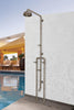 Sonoma Forge WaterBridge 1070 Exposed Outdoor Shower – 8″ Rain Head & Footwash