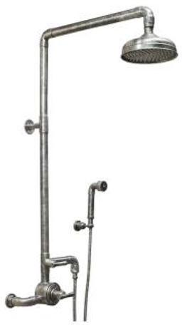 Sonoma Forge WB-SHW-950 Exposed Thermostatic Outdoor Shower Unit w/ 8" Rain Head & Hand Shower