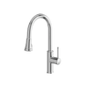 Aquabrass Margherita Pull-Down Dual Stream Mode Kitchen Faucet - Polished chrome