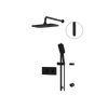 Aquabrass Inabox01 2-Way Shared Shower Faucet - Electro black