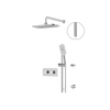 Aquabrass Inabox01 2-Way Shared Shower Faucet - Polished chrome