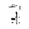 Aquabrass Inabox02 3-Way Shared Shower Faucet - Electro black