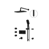 Aquabrass Inabox03 3-Way Shared Shower Faucet - Electro black