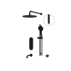 Aquabrass Showerbox02N 3-Way Shared Shower System - Electro black