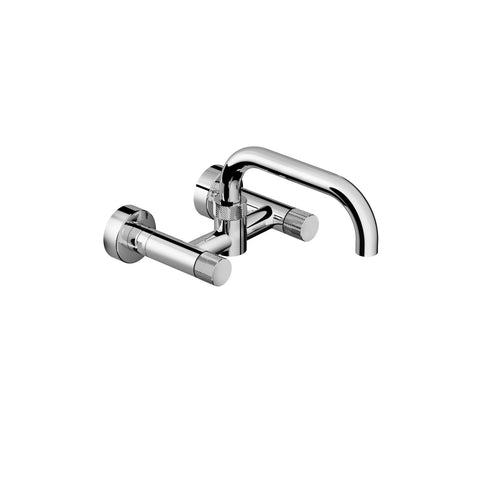 Outdoor Shower Co. FTA-KW50U-SF-HC - Wall Mount Kitchen Sink Faucet with Hot & Cold- 316 Marine Grade SS