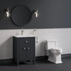 Kohler Beauxline® 24" Bathroom Vanity Cabinet with Sink and Quartz Top - K-33530-ASB-1WX