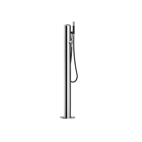 Outdoor Shower Co."Spring" Free Standing Hot & Cold Hand Spray - Satin - FTA-901-HCHS-S