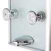 PULSE ShowerSpas Kihei II ShowerSpa 1013-GL Silver Glass Shower Panel