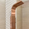 PULSE ShowerSpas Santa Cruz ShowerSpa 1033 Brushed Bronze Stainless Steel Shower Panel
