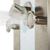 PULSE ShowerSpas Tropicana ShowerSpa 1039W-BN White Glass Shower Panel