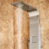 PULSE ShowerSpas Waimea ShowerSpa 1034 Matte Brushed Stainless Steel Shower Panel