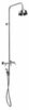 Outdoor Shower Co. Stainless Steel Valve, 6” Shower Head, 8” Center Spread, Hand Spray & Hose (not shown) WMHC-445-DLX-SS