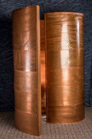 Copper Shower Co. Spiral Copper Shower Surround Kit